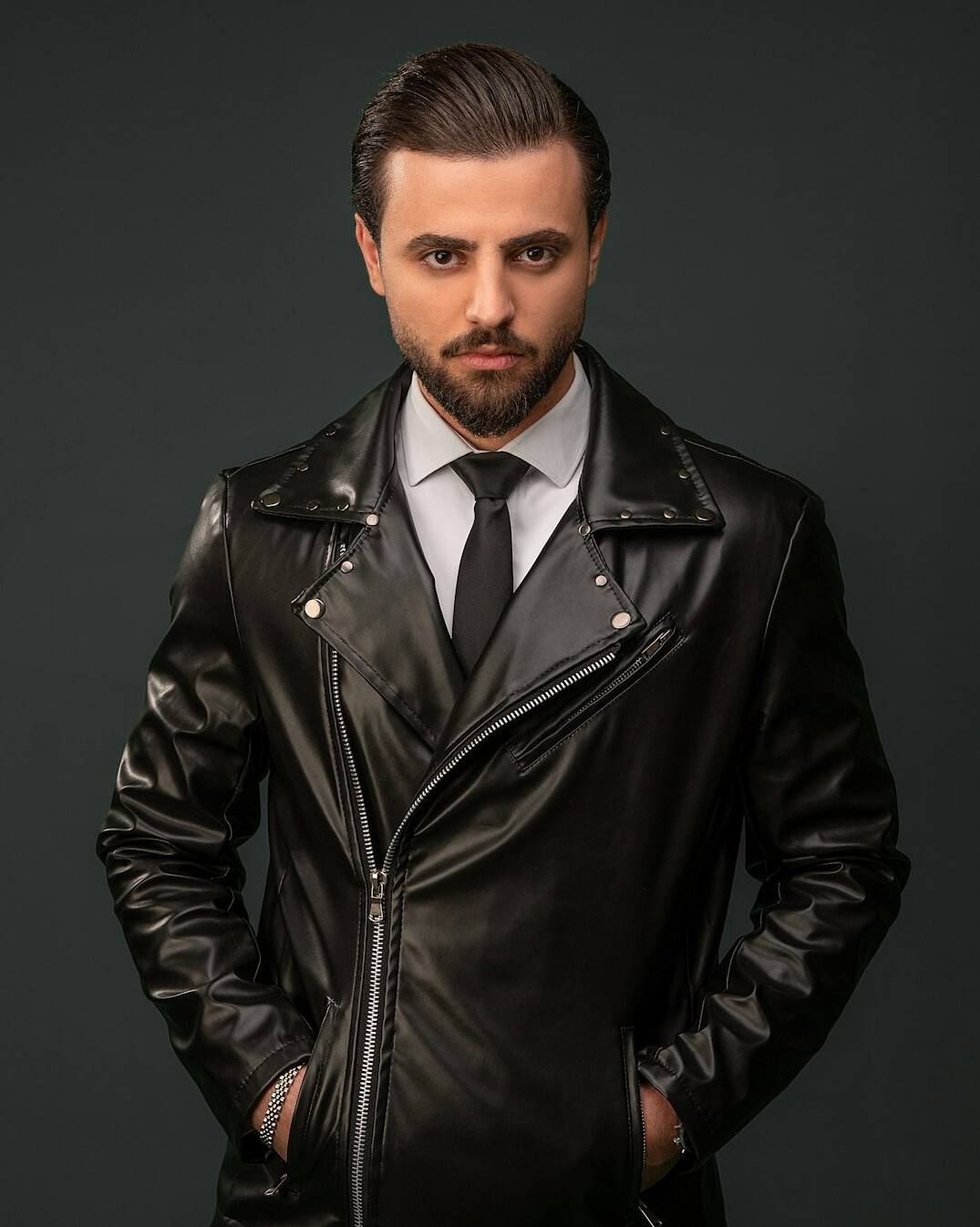Studio portrait of a Croatian male security consultant