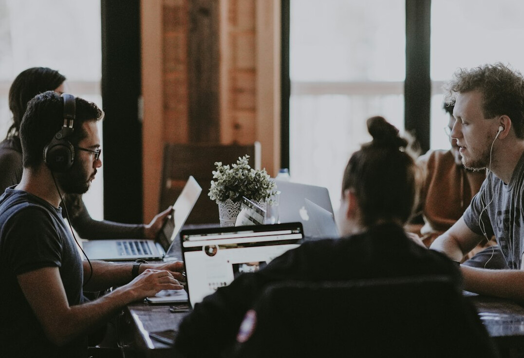 team of developers collaborating